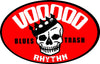 Sticker - Oval Voodoo Rhythm Logo Red/White/Black