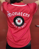 Baseball Shirt Red -  the Monsters - you're class,i'm Trash